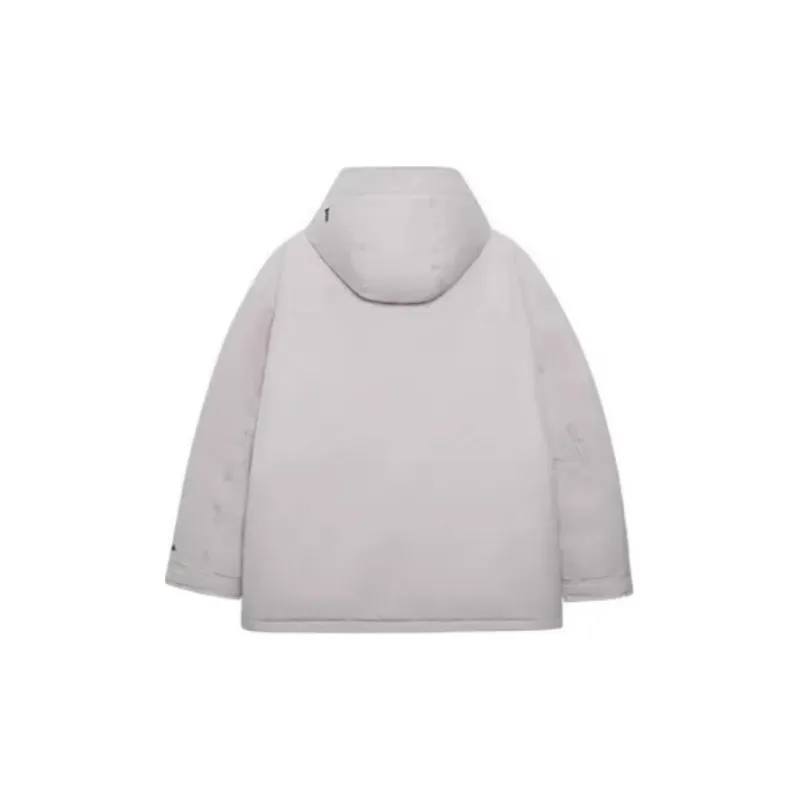 New Era FW24 Down Jacket Unisex Gray White-1