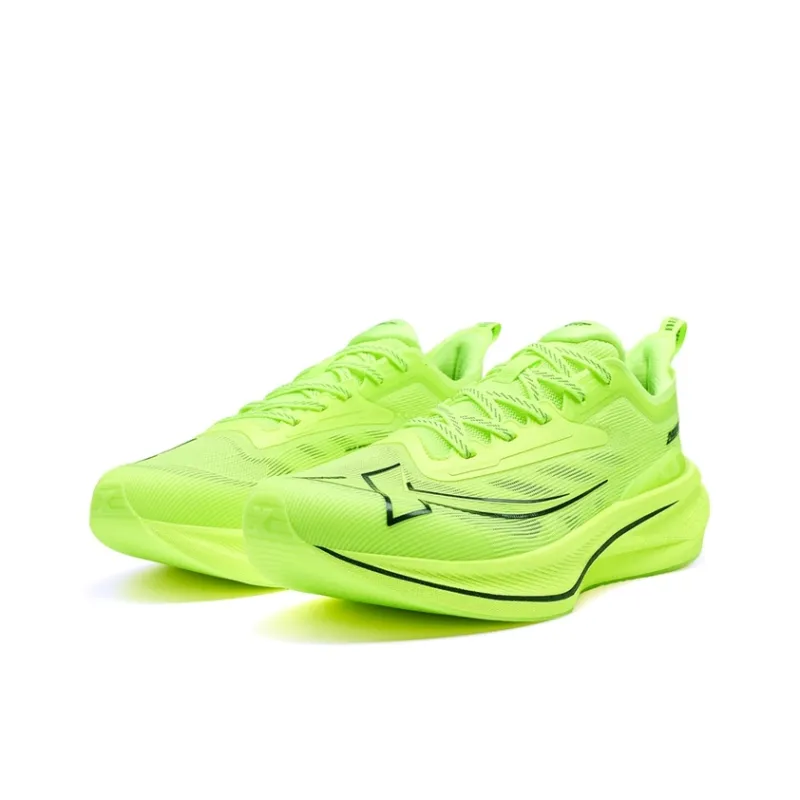 XTEP Two Thousand Kilometers 2.0 Running Shoes Men Low Top Fluorescent Lime Green/Black-3