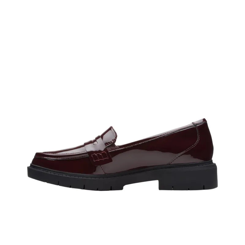Clarks Westlynn Ayla Loafers 4cm Women's Red Brown-0