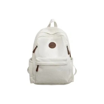 Barang Bear Corduroy Backpack Unisex White/Green/Khaki/Gray/Black