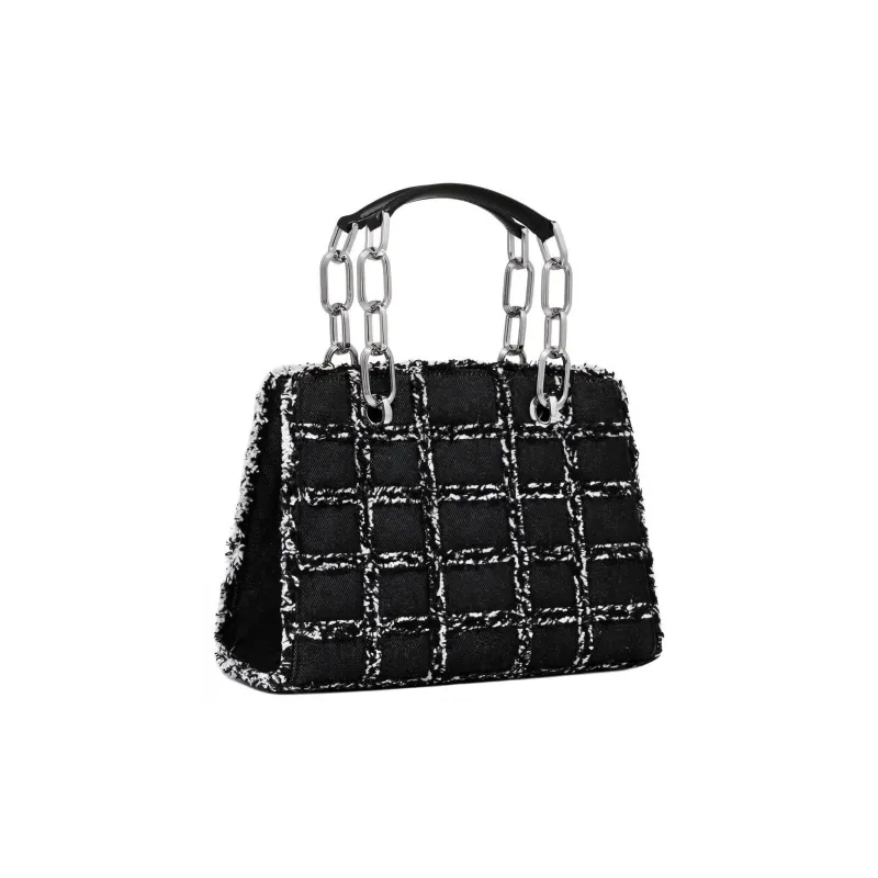MICHAEL KORS Cynthia Fabric Shoulder Bag, Crossbody Bag, Handbag Trumpets Women's Black-1