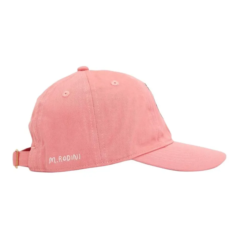 Mini Rodini Cotton Baseball Caps Kids' Pink-3
