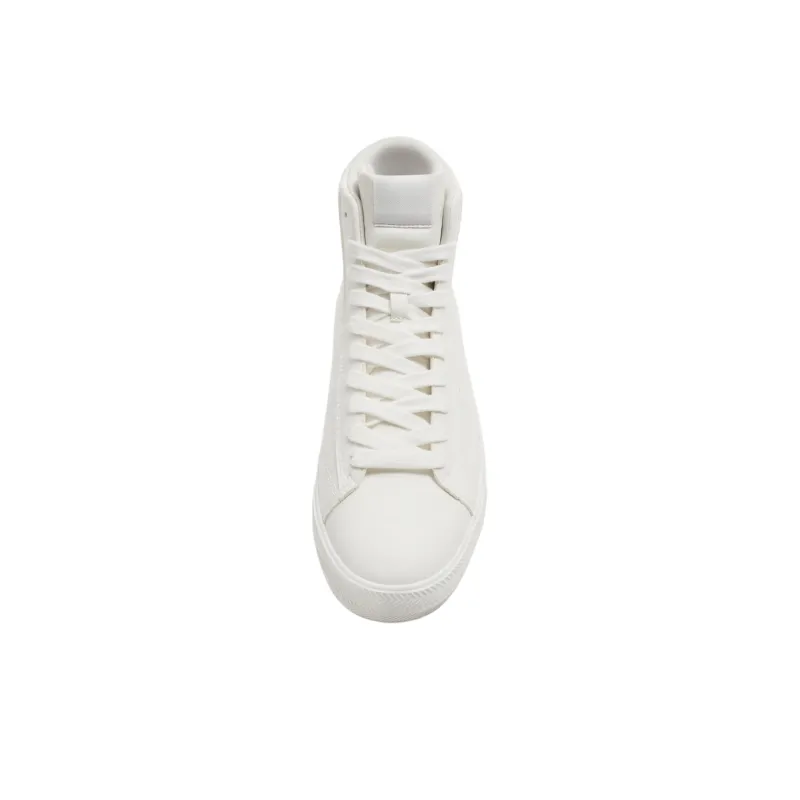 ZARA High-Top Skateboard Shoes Men's White-3