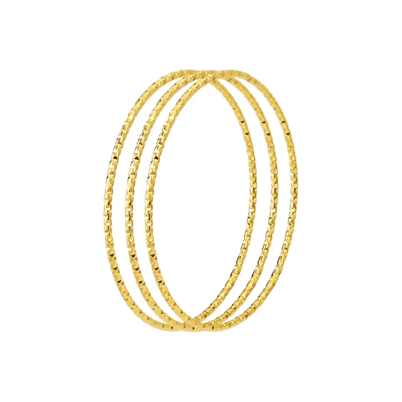 NATURALLYJOJO Titanium Steel Bangles Women's Gold/Silver-19