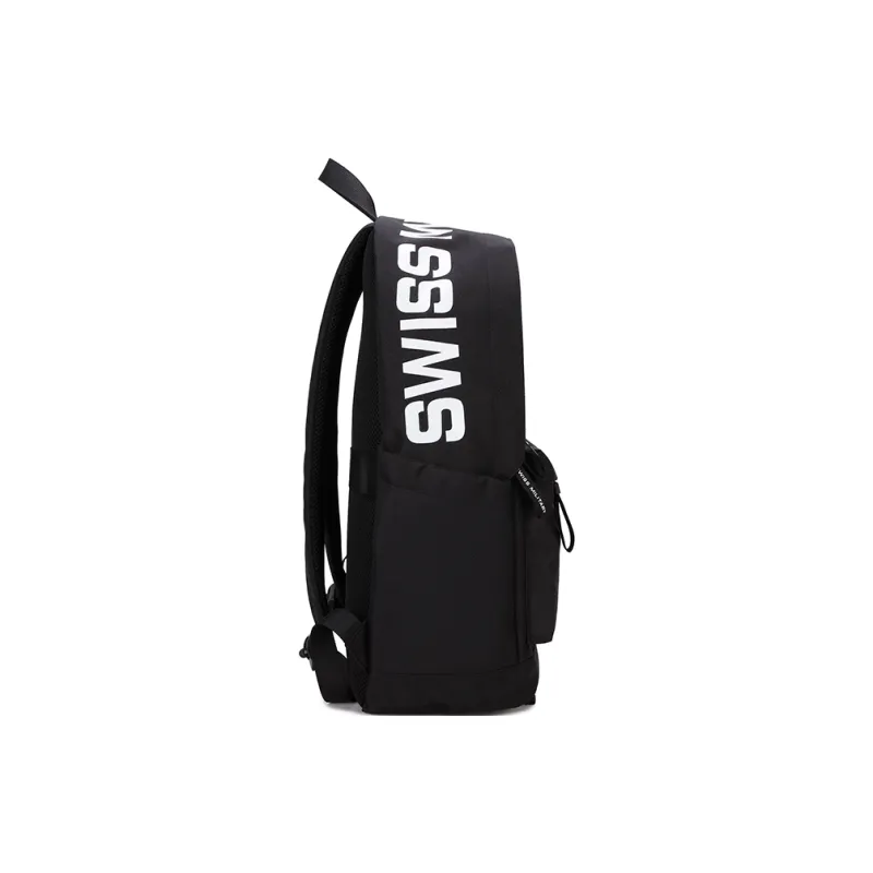 SWISS MILITARY Oxford Backpack Laptop Bag Regular Unisex Black-3