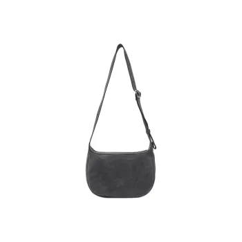 COS Suede Saddle Bag, Shoulder Bag, Crossbody Bag Men's Charcoal