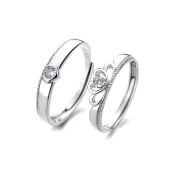 KLFOOK 999 Fine Silver Rings Unisex