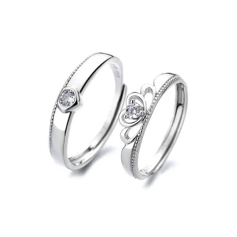KLFOOK 999 Fine Silver Rings Unisex-0