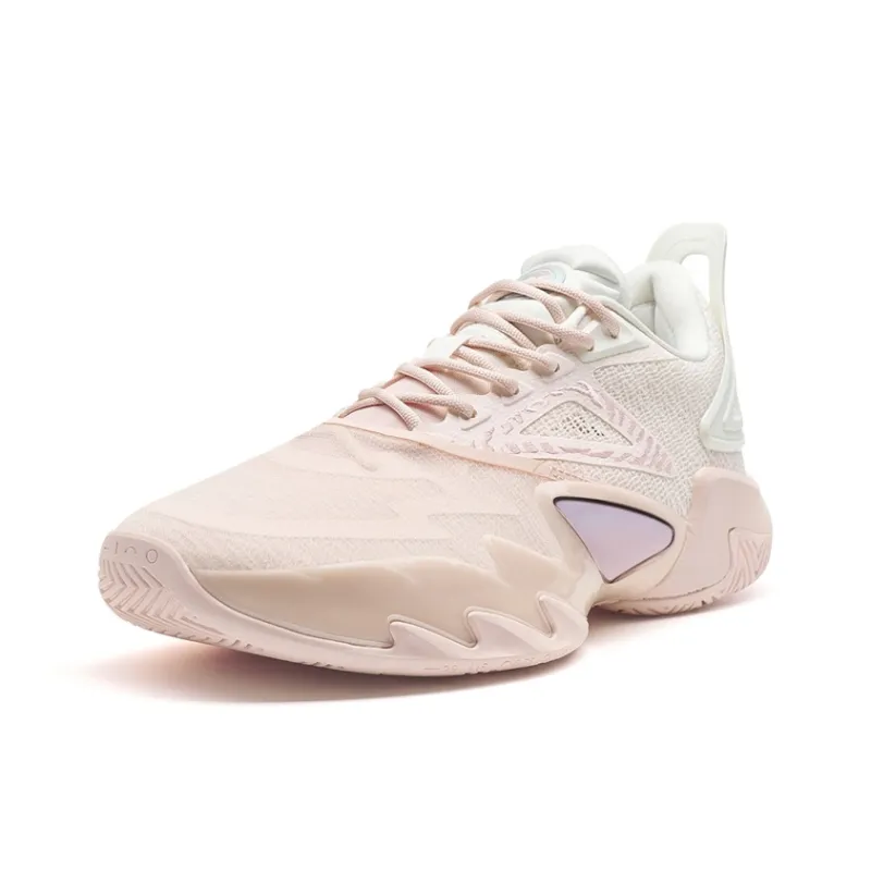 XTEP Reverse Heaven 1.3 Generation Basketball Shoes Men Low Top Cherry Blossom Pink/Sail White-2