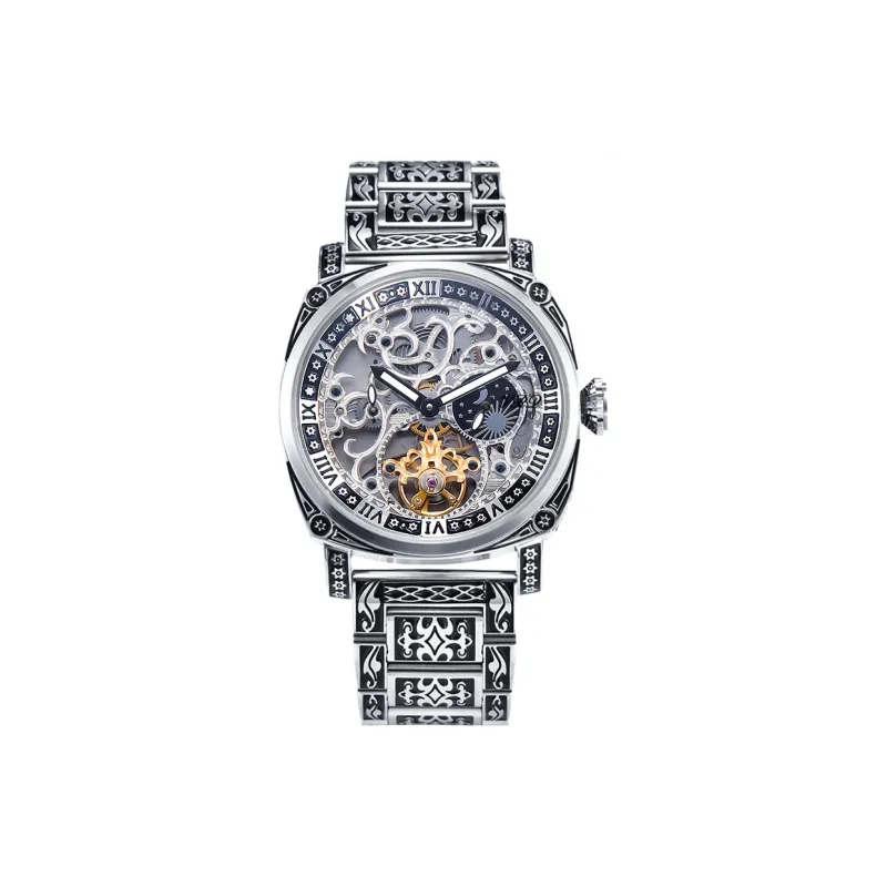 VRQ X2 Watch Automatic Mechanical Movement Watch Men's Watches Cut Out Dial-4