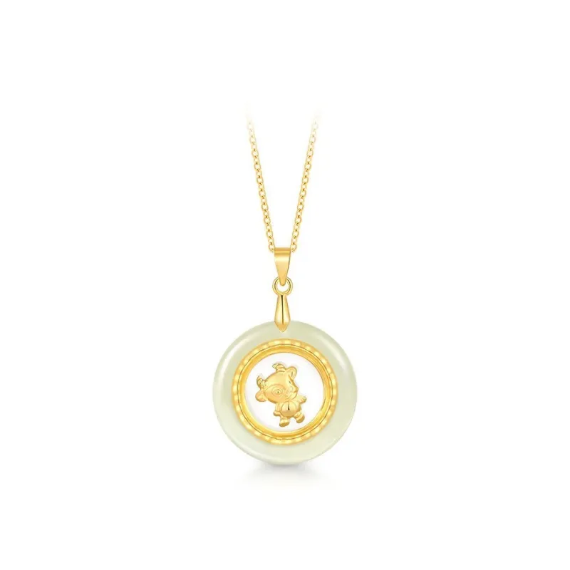 Zhou Jifeng Necklaces Green Jade Women's-5