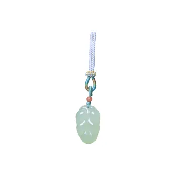 Ingenuity Hetian Jade Necklaces Pale Greenish White Jade Unisex