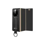 [Elegant Black]Handheld Wrist Strap Holder+Upgraded Lens Protector