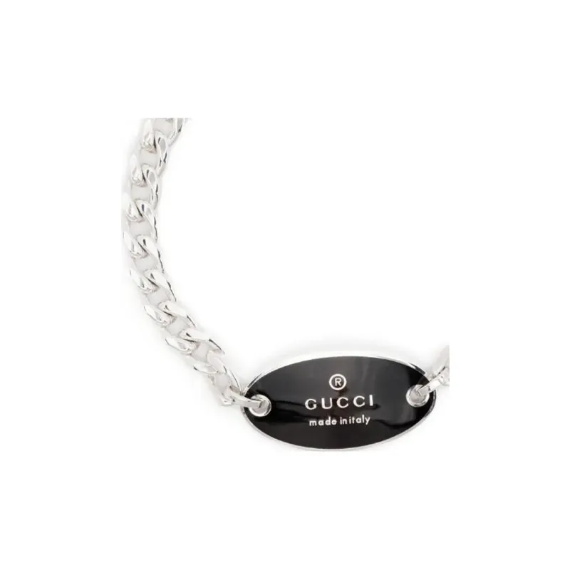 GUCCI Sterling Silver Trademark Bracelet-2