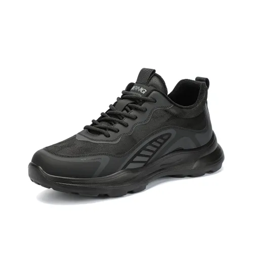 RED DRAGONFLY normal Shoes Lightweight And Breathable Mid Top Casual Shoes Men's Black