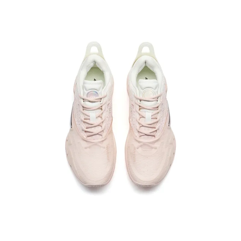 XTEP Reverse Heaven 1.3 Generation Basketball Shoes Men Low Top Cherry Blossom Pink/Sail White-5