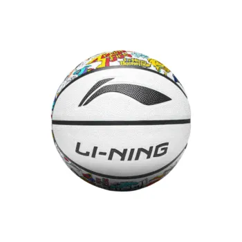 LiNing Rubber Basketball White Size 5 Ball Training Kids'