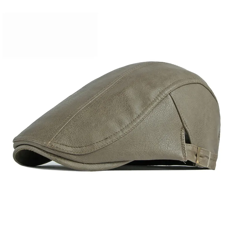 CARDANRO Pu Leather Berets Unisex-5