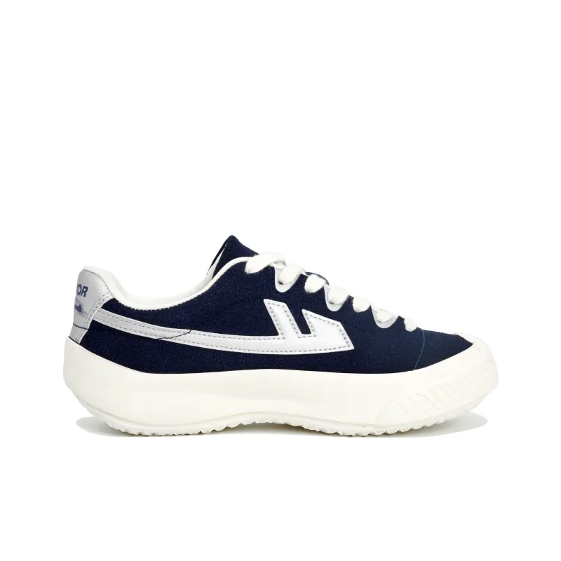 Warrior Heaven's Power, Fashion Canvas Shoes Skateboard Shoes Unisex Dark Blue/Silver-1
