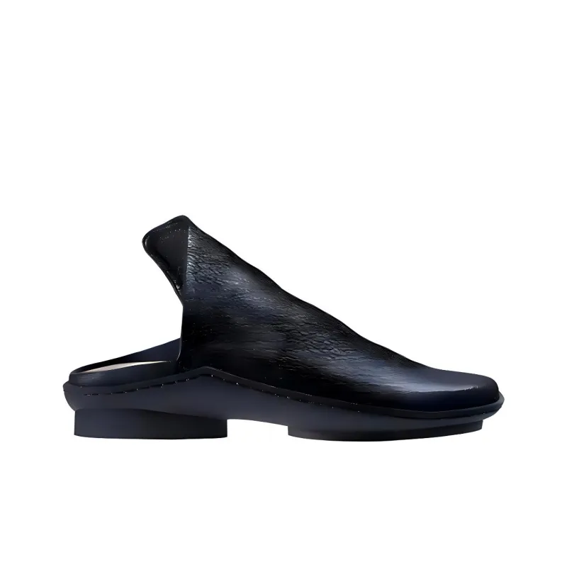 Trippen Wrap-toe Slippers Women's Black-2