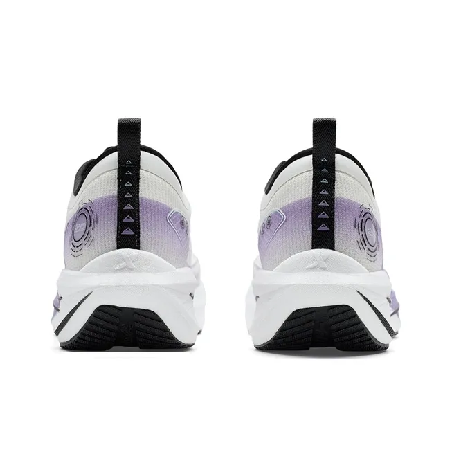 XTEP One piece Molded 2nd Generation Anti Slip Wear Resistant Low Top Running Shoes Men's Sail White/Bellflower Purple-5