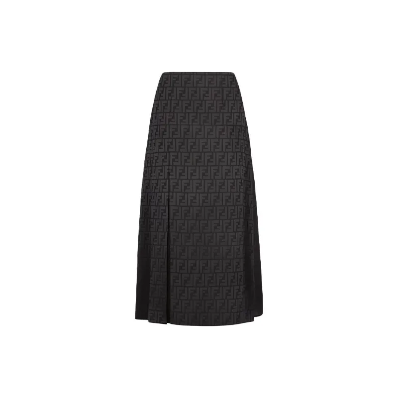 FENDI SS22 Midi Dress Women's Black-1