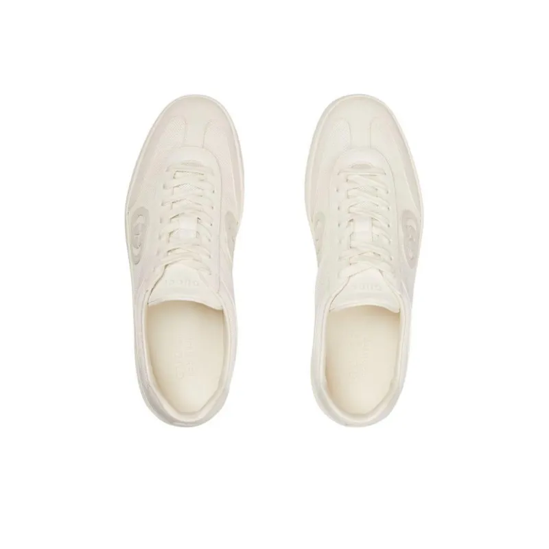 GUCCI G74 'Interlocking G White Suede'-3