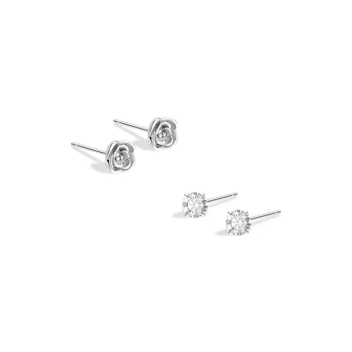BLANK IN BLANK Sterling Silver Stud Earrings Women's Anniversary Birthday Present Box
