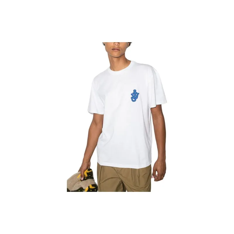 JW Anderson Logo Embroidered Crewneck T Shirt-1