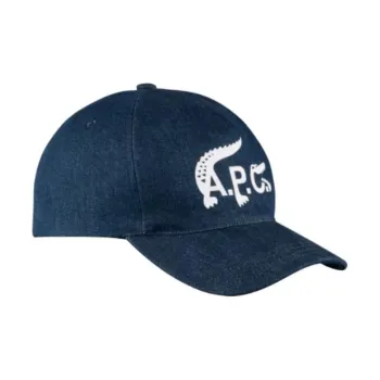 A.P.C X Lacoste Stonewashed Denim Baseball Cap