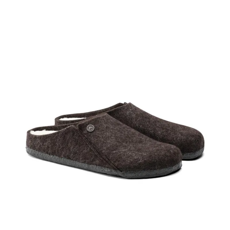 Birkenstock Zermatt Series Slip-Resistant Wrap-toe Slippers Unisex Dark Brown Regular-3