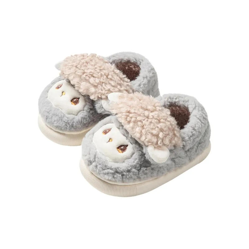 Cheerful Mario Cotton Slippers Pink/Apricot/Blue-10