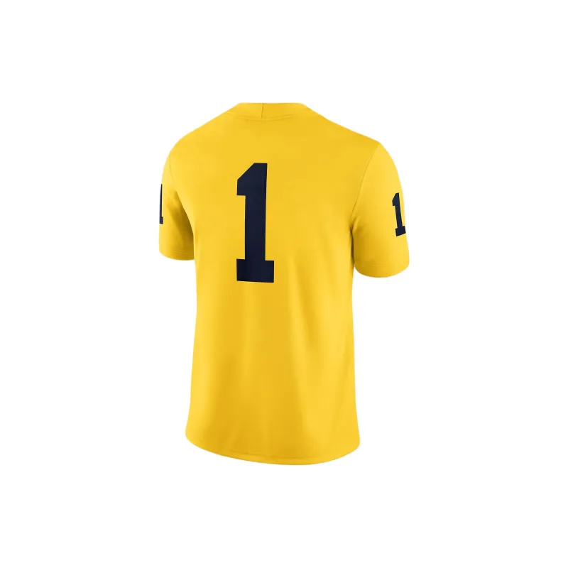 Jordan Michigan Wolverines Men's Nike Dri FIT College Game Jersey-1
