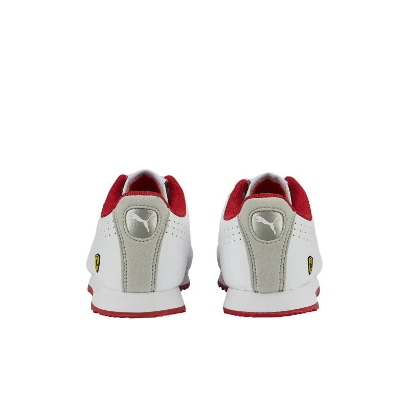 Ferrari x PUMA Roma Anti Slip Wear Resistant Low Top Kids Lifestyle Shoes White Children Aged 3 7 Years Old-3