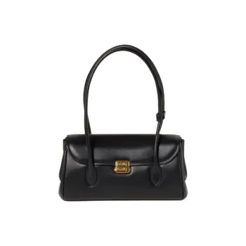 MIU MIU Leather Handbag, Shoulder Bag Women's Black