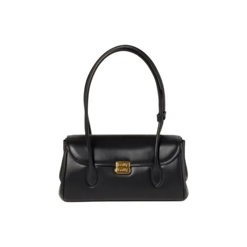 MIU MIU Leather Handbag, Shoulder Bag Women's Black