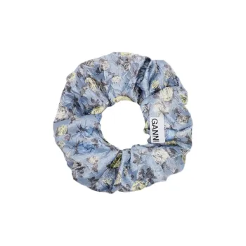 GANNI Elastane Hair Tie Women's Gray Blue