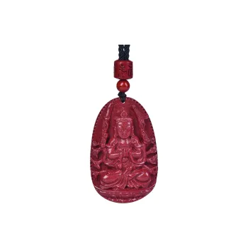 Stone On The Line Cinnabar Pendants Unisex