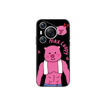 A Tidal Wave TPU Material Muscle Beaver Shiny Phone Case Compatible With Huawei Pura70/P60/P50/P40 Pro