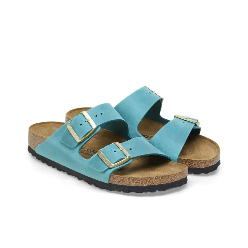 Birkenstock Arizona Series EVA Slip-Resistant Slide Slippers Women's Bay Blue Regular-2