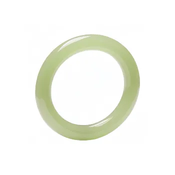 Xifeng Building Hetian Jade Bangles Pale Greenish White Jade Women's