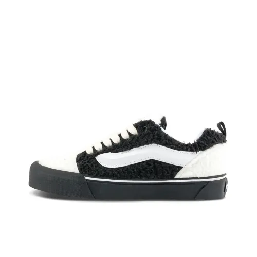 Vans Knu Skool Anti Slip Wear Resistant Low Top Skateboard Shoes Unisex Black White