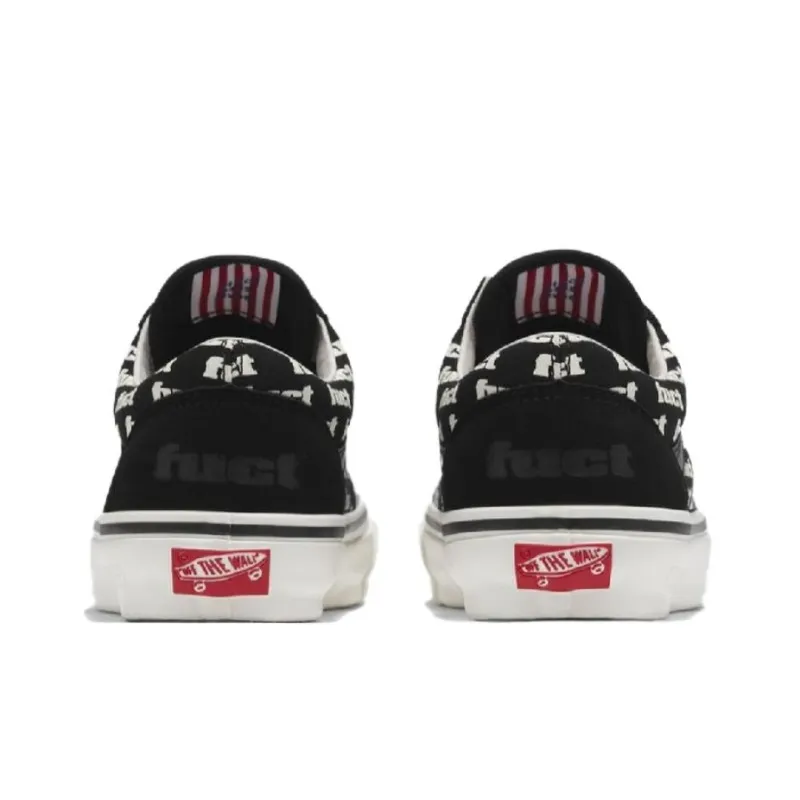 FUCT X Slam Jam x Vans Authentic Anti Slip Wear Resistant Low Top Skateboard Shoes Unisex Black-2