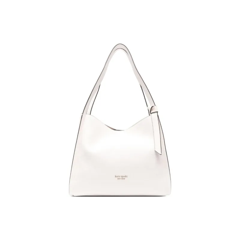 Kate Spade Knott Cow Leather Tote Bag, Shopping Bag, Handbag, Shoulder Bag Tubas Women's Milk White-1