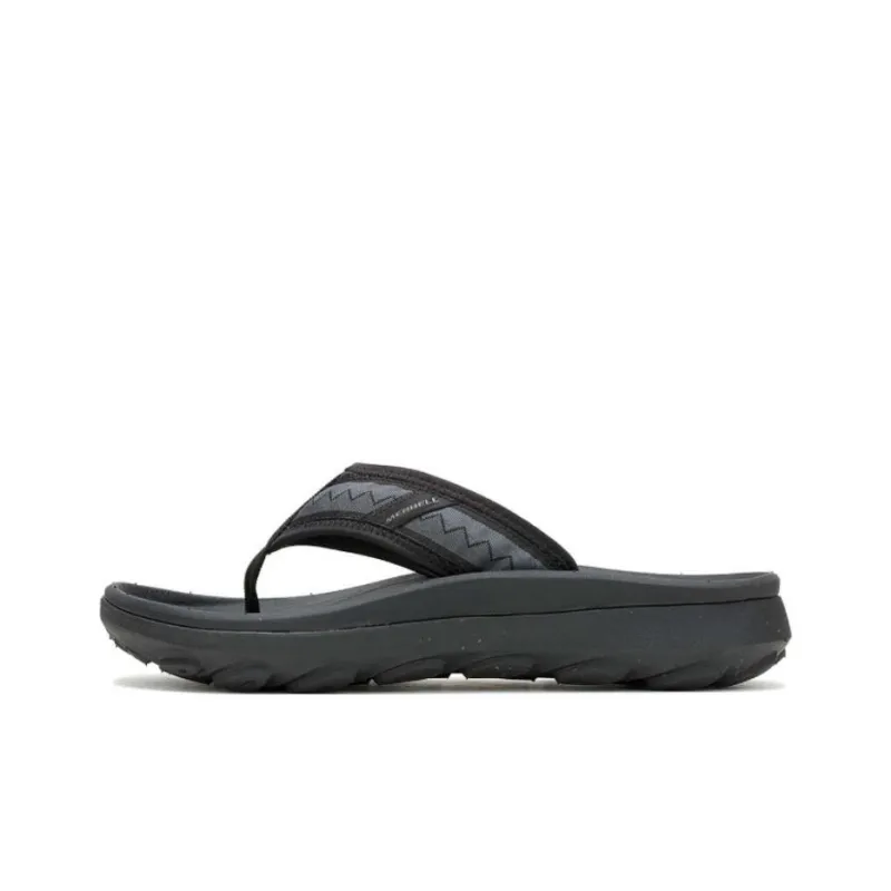 MERRELL Hut Ultra Abrasion-Resistant Slip-Resistant Flip Flops Men's Black-0