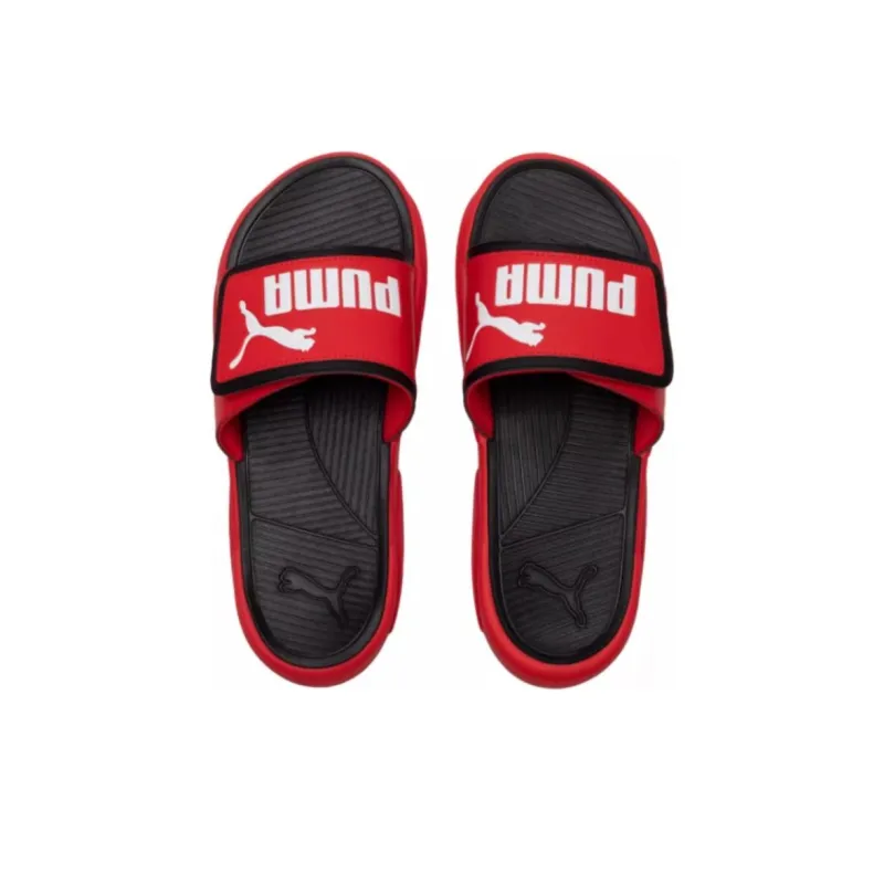 PUMA Royalcat Slip Resistant Abrasion Resistant Slide Slippers Unisex Red-3