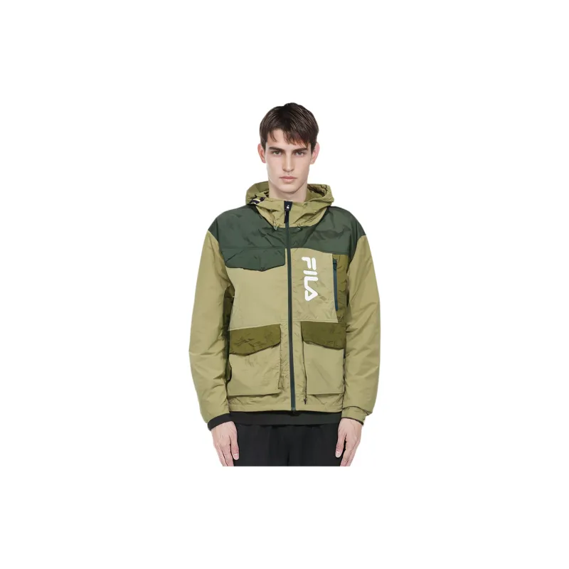 FILA FUSION Jackets Men Chestnut Coffee Color-2