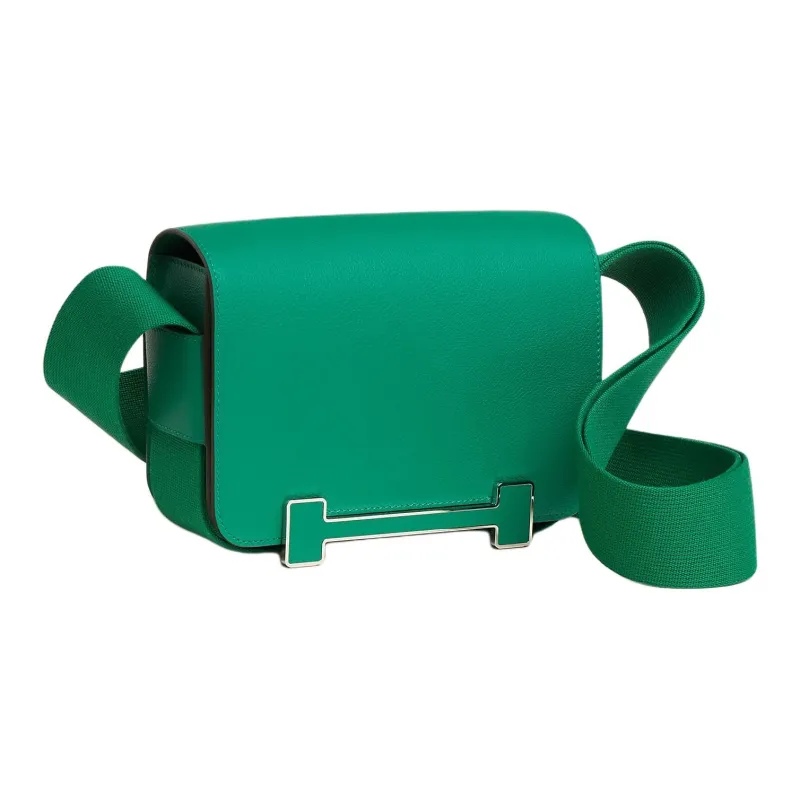 HERMES Geta Evercolor Calfskin Crossbody Bag Shoulder Bag Women's Iridescent Green-1