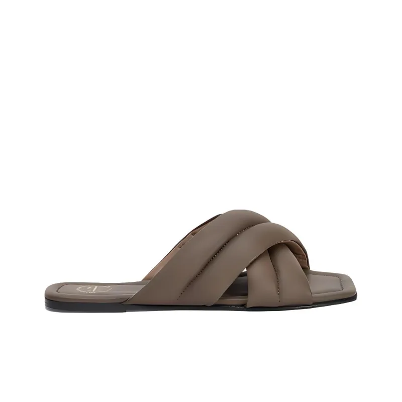 ATP Atelier Abrasion-Resistant Slide Slippers Women's Brown-1