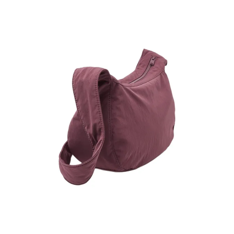 COS Nylon Saddle Bag, Shoulder Bag, Crossbody Bag Men's Burgundy-1